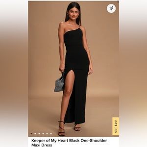 Lulus one shoulder maxi dress